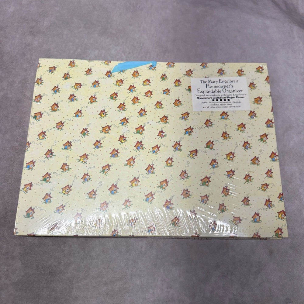 Mary Engelbreit Homeowner Expandable Organizer OS Yellow Vintage 1995 NIP